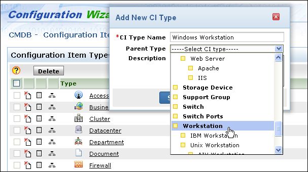 Ci Configuration Script Enter a brief Description about the CI Type in the field provided.