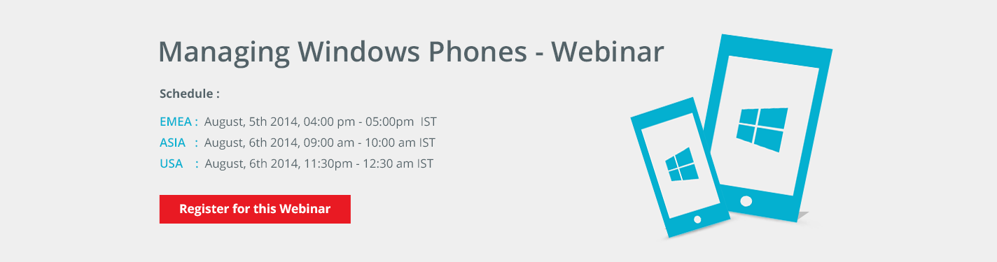 Managing Windows Phones using Desktop Central