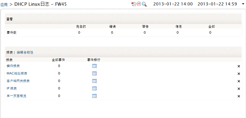 DHCP Linux Server Application Log Report