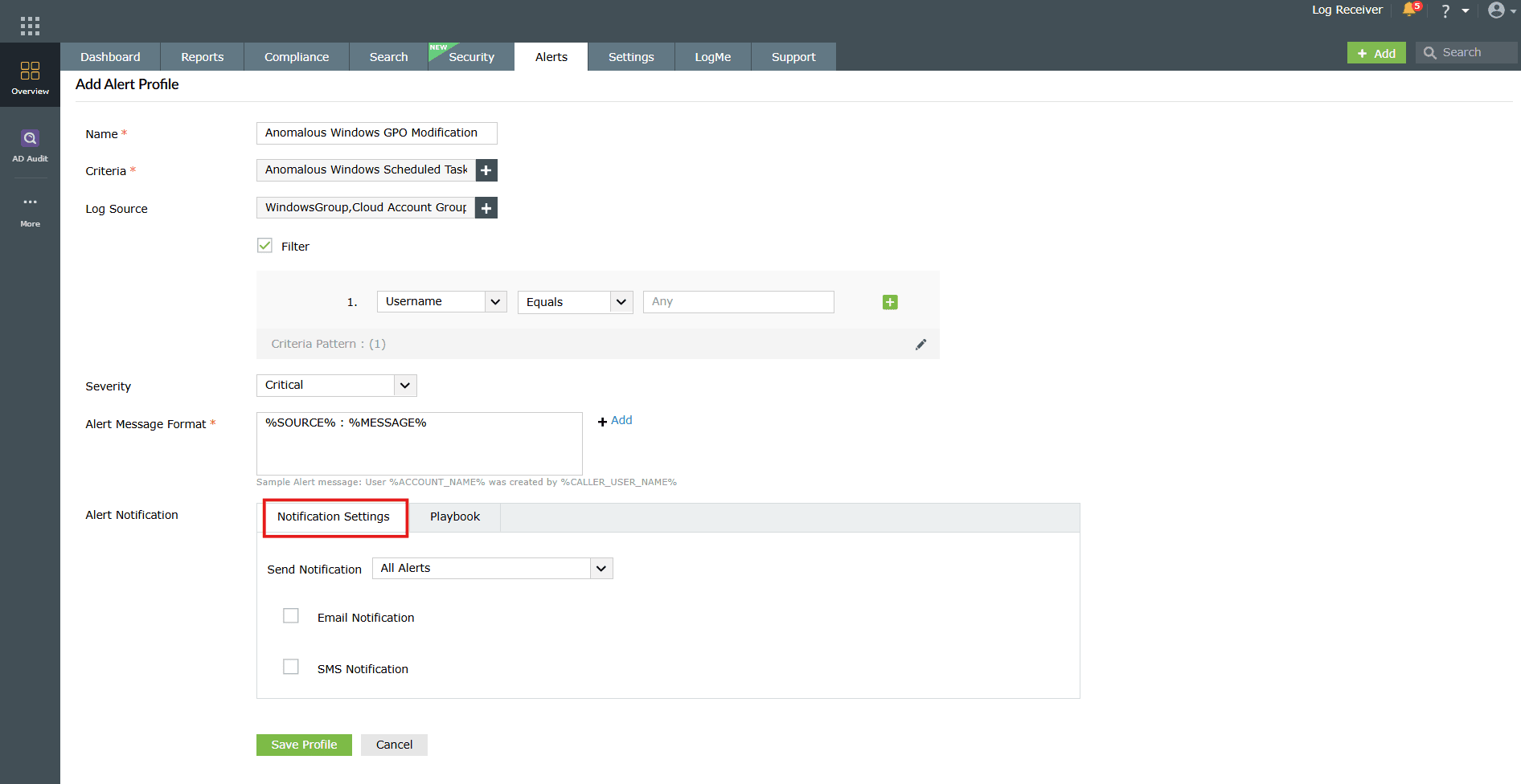 Advanced Configuration options
