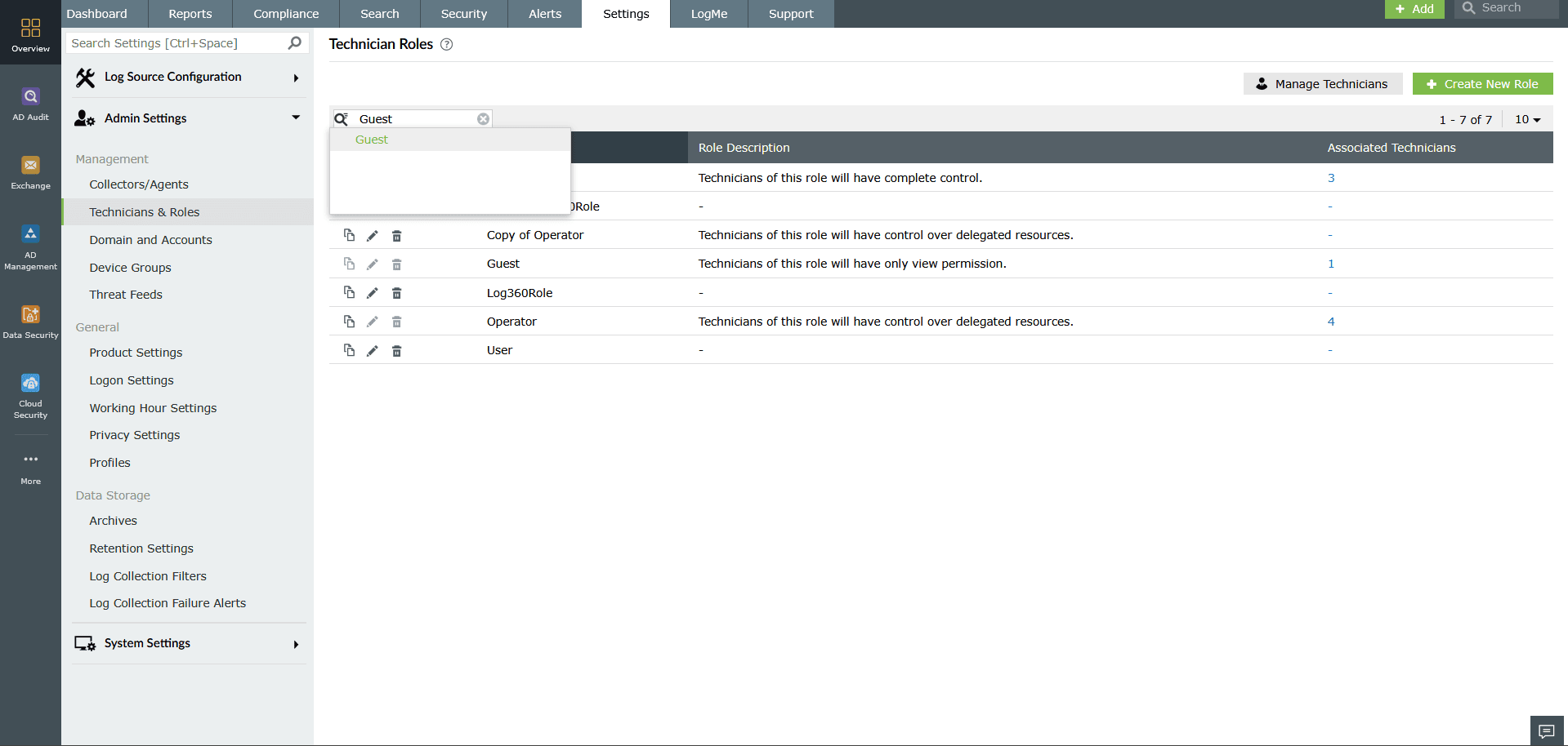 Creating and managing roles