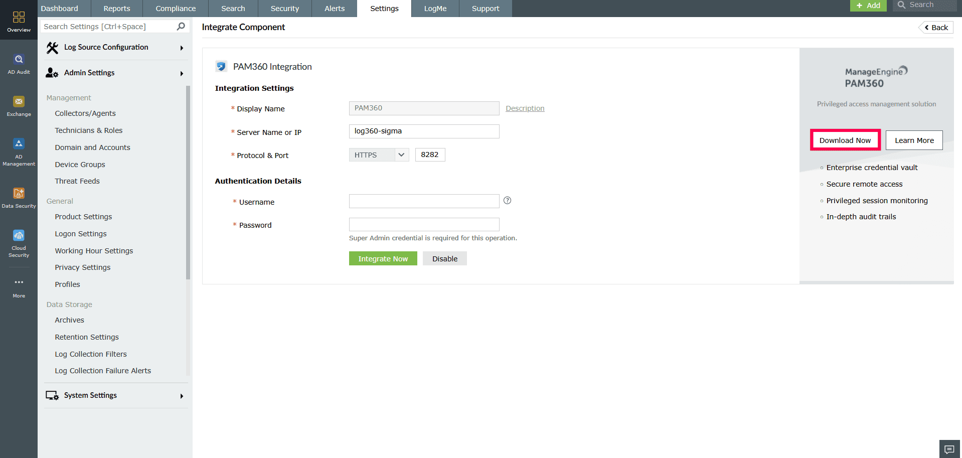 Downloading and installing components