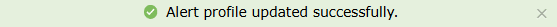 Edit alert profile via manage alert profiles module