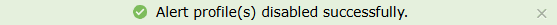 Edit alert profile via manage alert profiles module