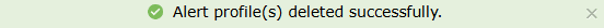 Edit alert profile via manage alert profiles module