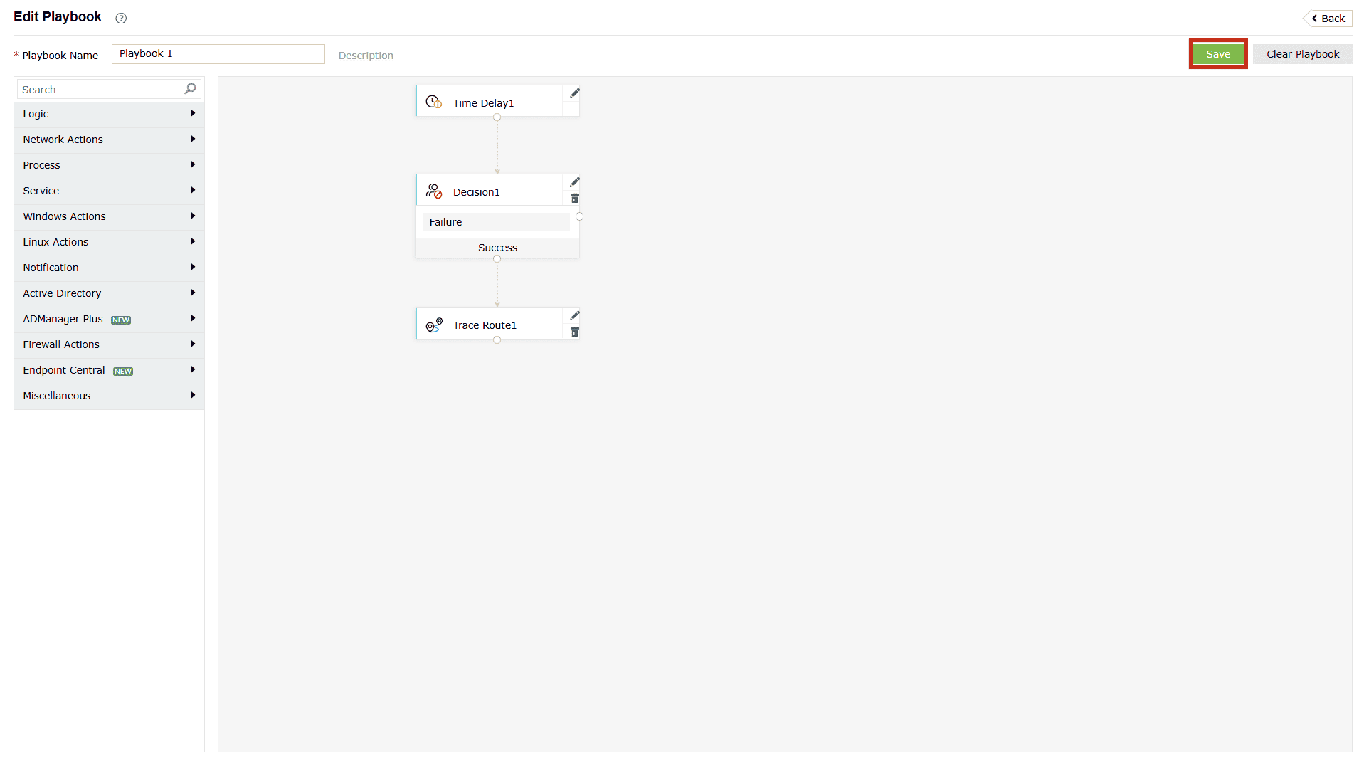 Managing playbooks