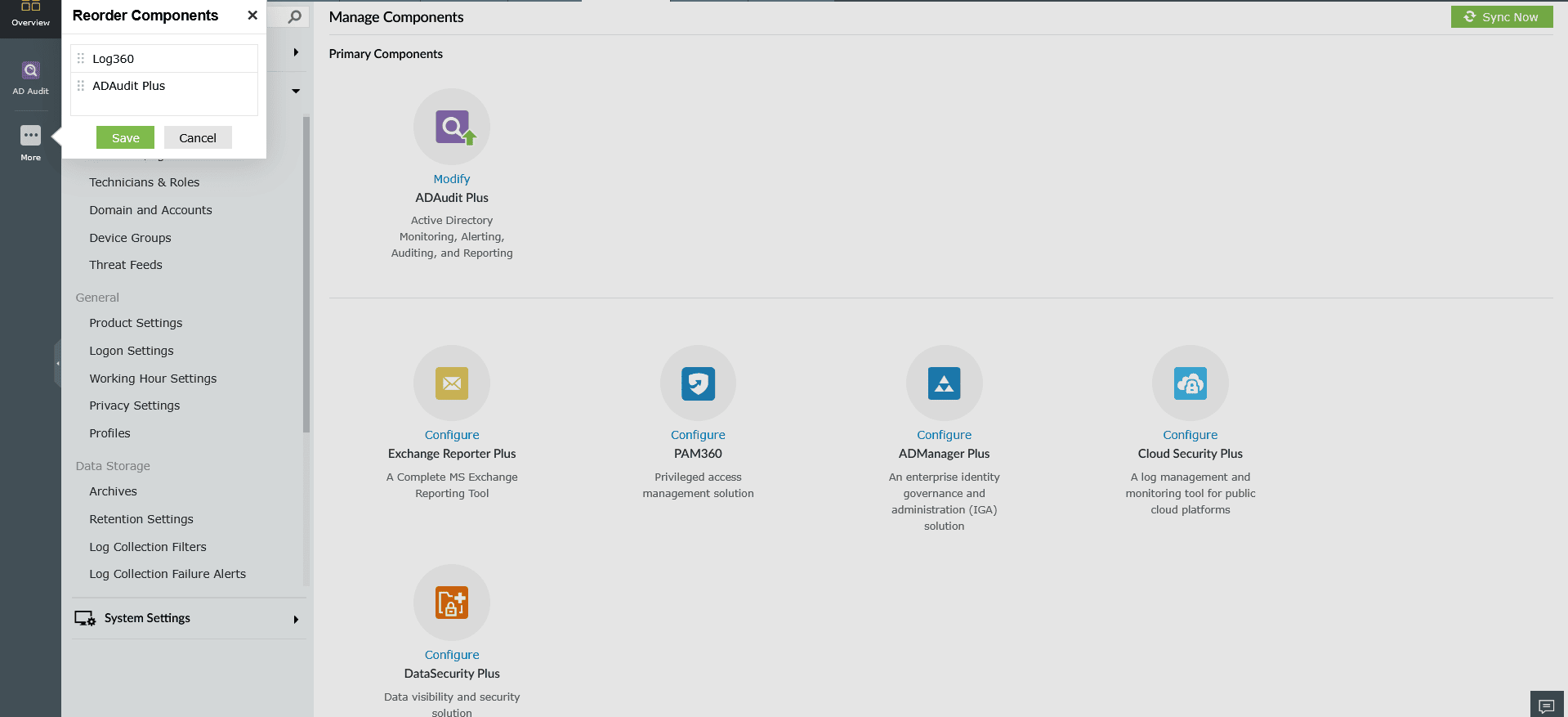 Navigating across components