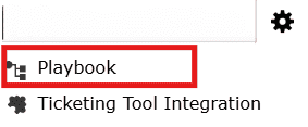 Updating playbook credentials