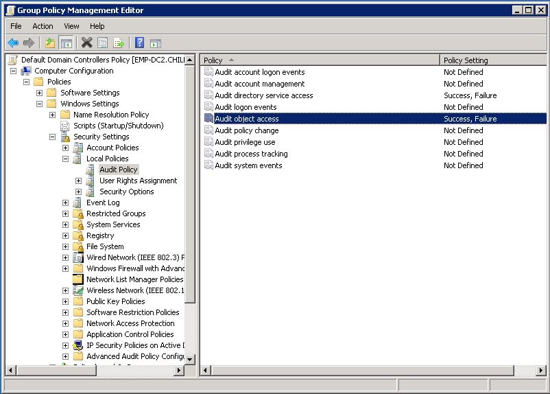 Configuring Domain Controller Policy