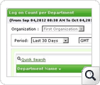 Logon count per Department Report