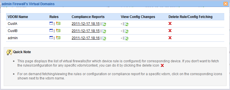 Cisco PIX vdom Details