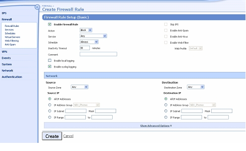 Firewall Rules Basic Setup