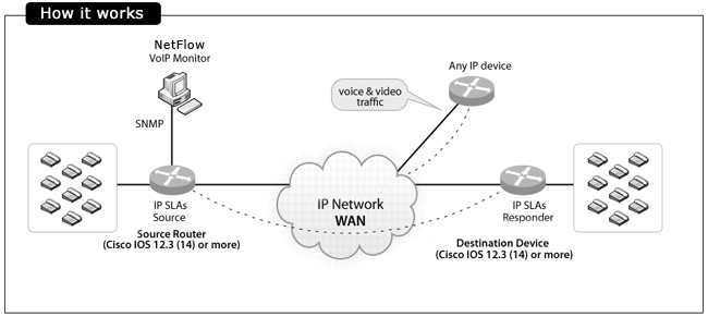 使用Cisco IP SLA和NetFlow监控VoIP