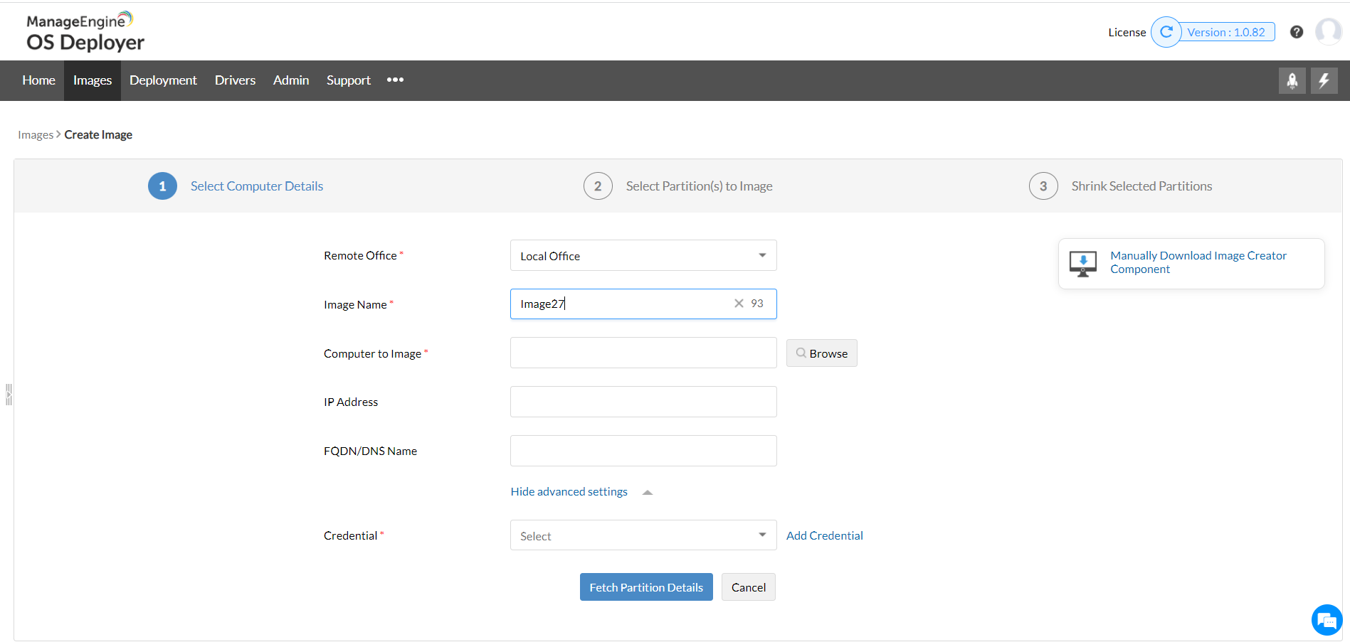 Microsoft Windows imaging - ManageEngine OS Deployer