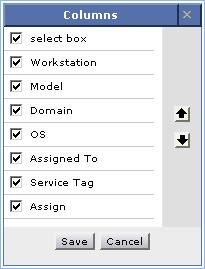 Workstation Column List