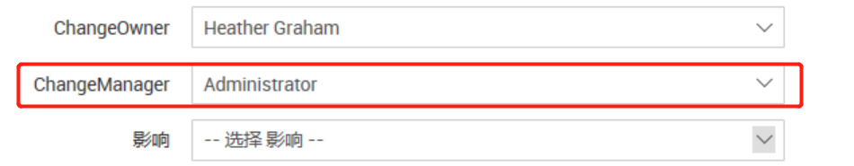 Assign change manager Assign change manager
