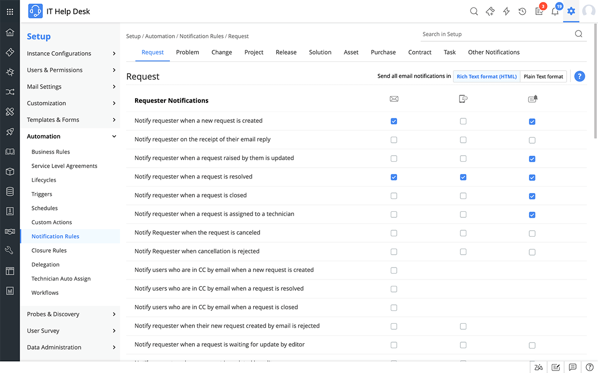 帮助台问题工单 - ManageEngine ServiceDesk Plus