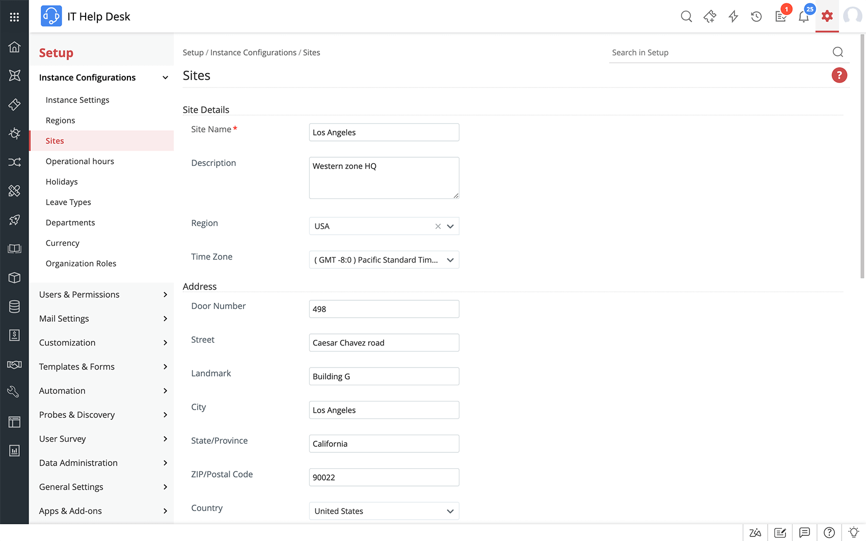 IT Help desk - ManageEngine ServiceDesk Plus