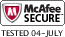Mcafee Secure Award