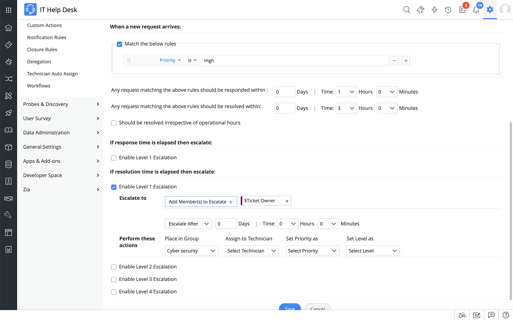 服务台运营管理 - ManageEngine ServiceDesk Plus