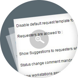 Request status comments