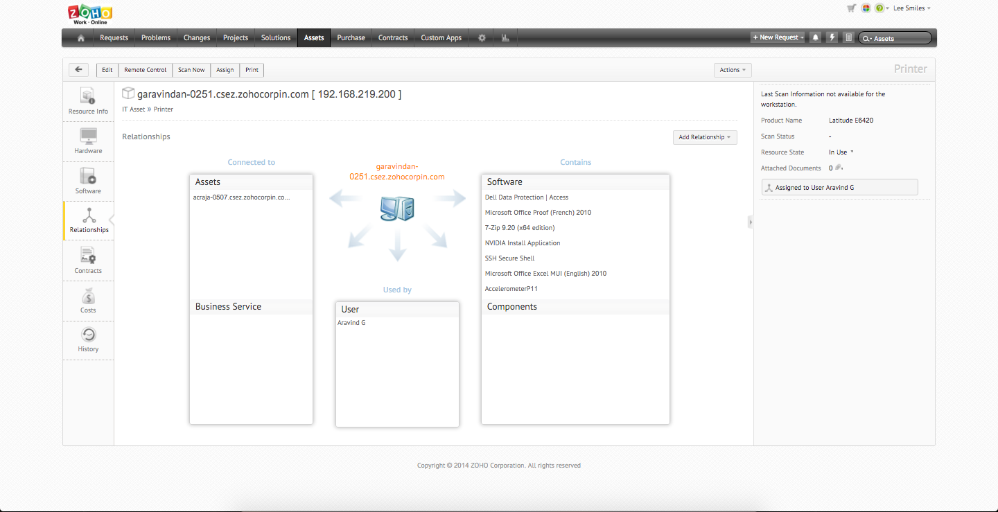 ServiceDesk Plus中的IT资产跟踪