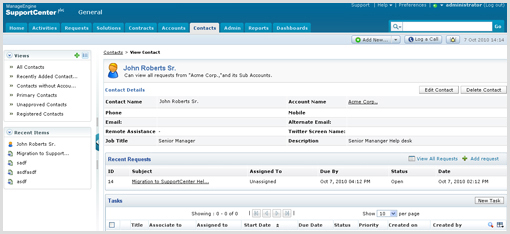 Account and Contract Management