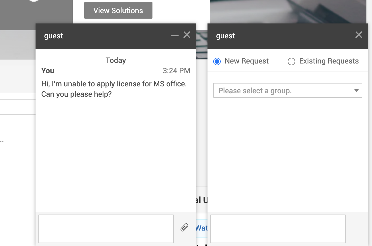 客户支持实时聊天