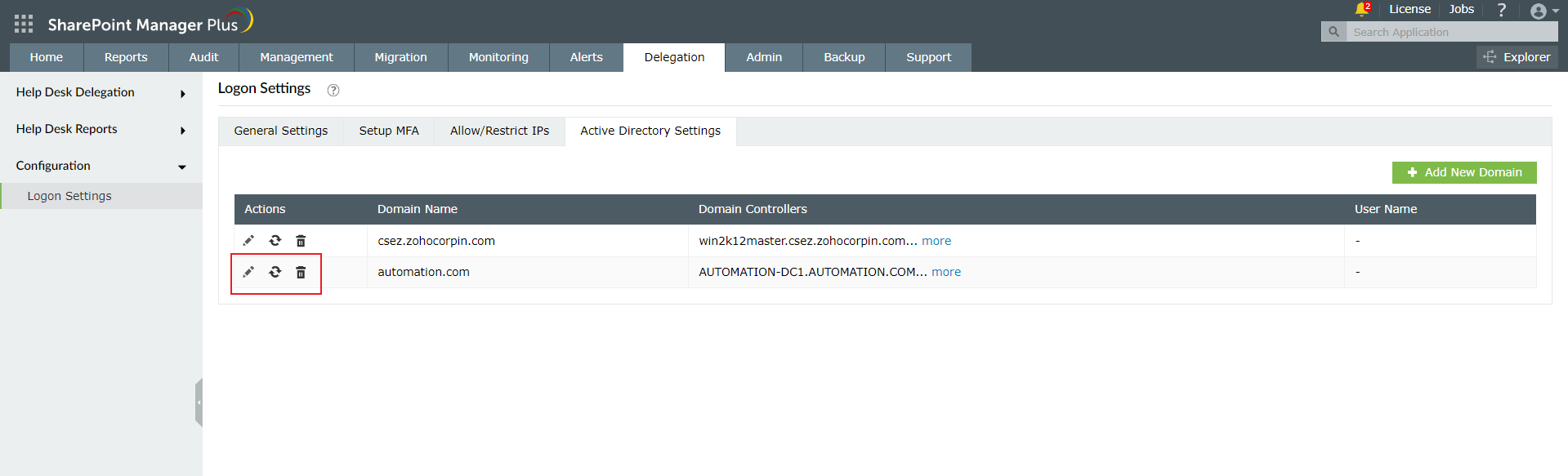 Active Directory 设置