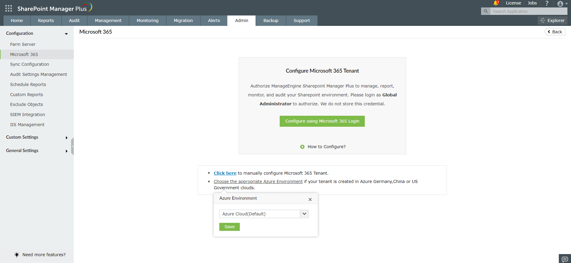 Microsoft 365 SharePoint 配置错误