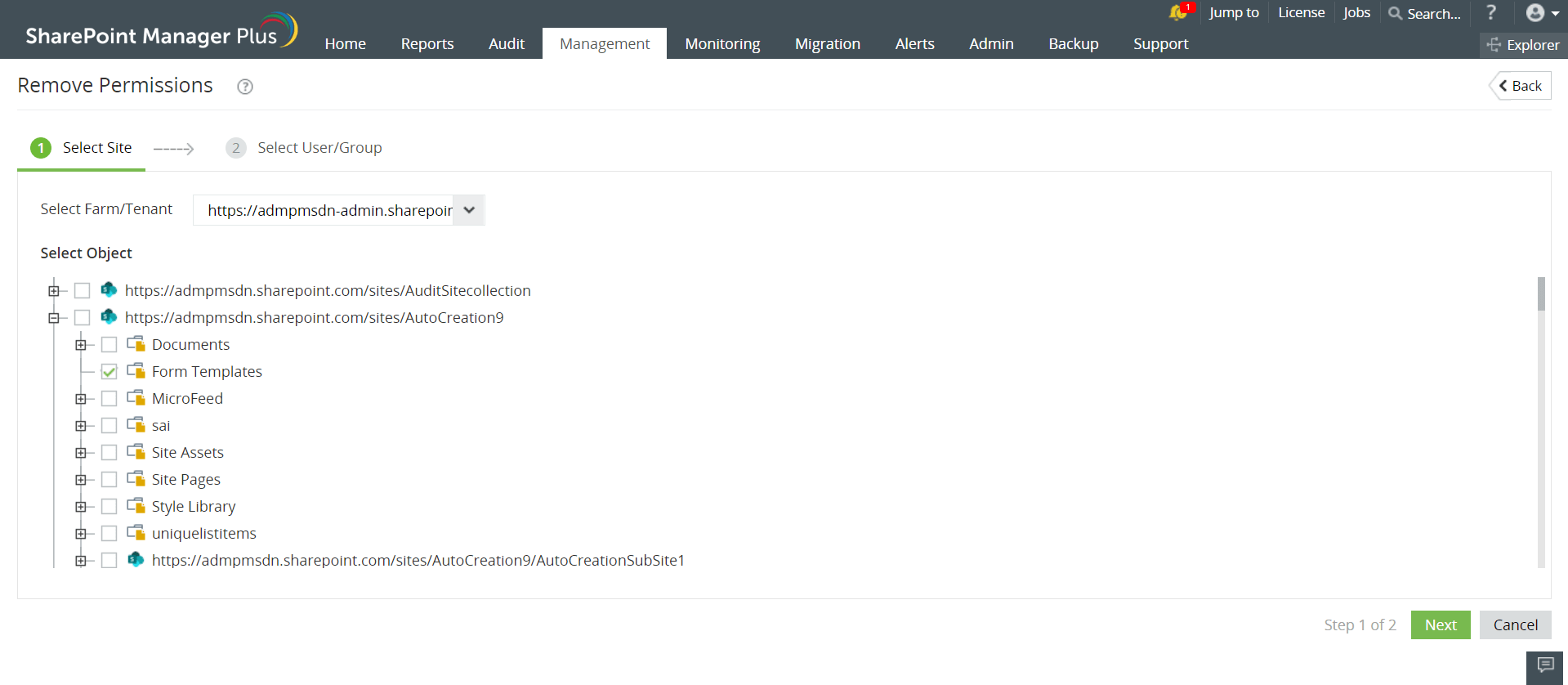 remove-permission-granular