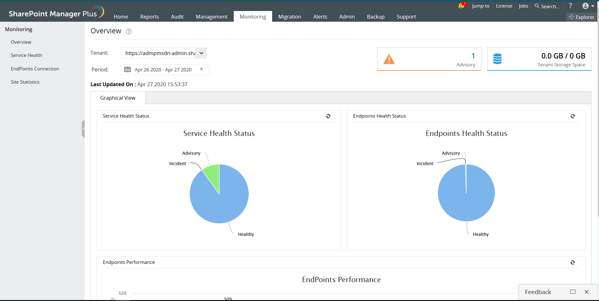 监控 SharePoint Online