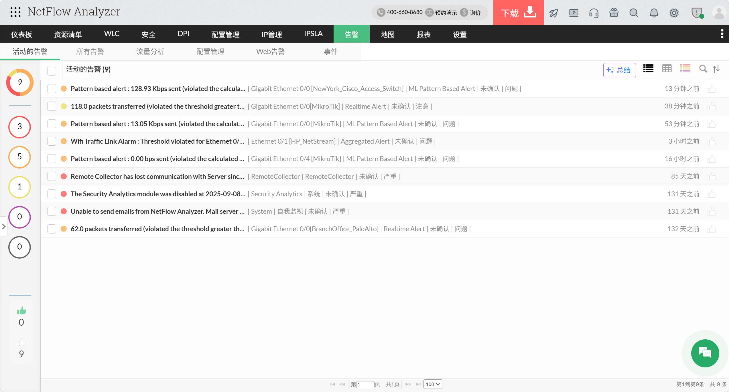 网络分析工具 分析网络流量 - ManageEngine NetFlow Analyzer