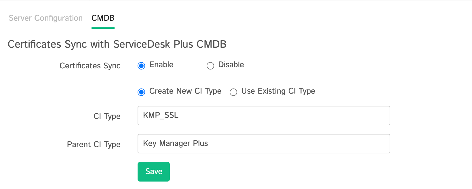 Key Manager Plus 与 ServiceDesk Plus 的集成